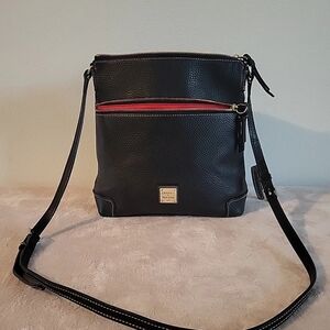 Dooney & Bourke Black and Red Messenger Bag